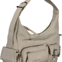 Desigual valge naiste õlakott mitme taskuga