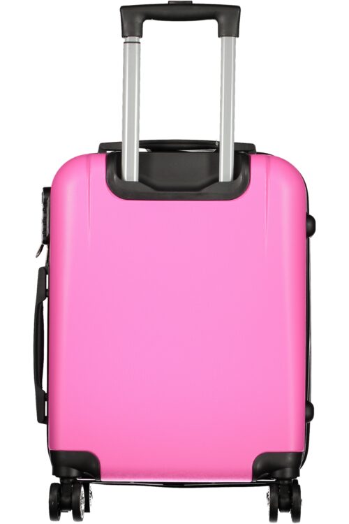 laurabiagiottitrolleygrandedonnarosa_2.jpg Laura Biagiotti 3-osaline suur roosa rataskohvrite komplekt