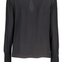 Patrizia Pepe naiste pikkade varrukatega must pluus