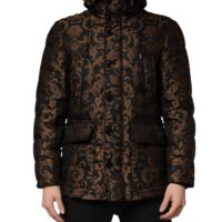 Dolce & Gabbana must lilleline tepitud kapuutsiga jakk 7 Dolce & Gabbana must lilleline tepitud kapuutsiga jakk