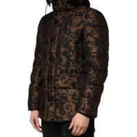 Dolce & Gabbana must lilleline tepitud kapuutsiga jakk 9 Dolce & Gabbana must lilleline tepitud kapuutsiga jakk