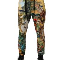 Dolce & Gabbana mitmevärvilised Tropical King lounge-püksid