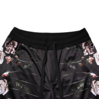 Dolce & Gabbana Mustad lillemustrilised chino-püksid 11 Dolce & Gabbana Mustad lillemustrilised chino-püksid