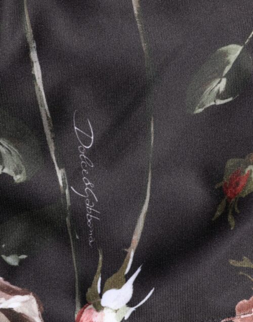 Dolce & Gabbana Mustad lillemustrilised chino-püksid 6 Dolce & Gabbana Mustad lillemustrilised chino-püksid