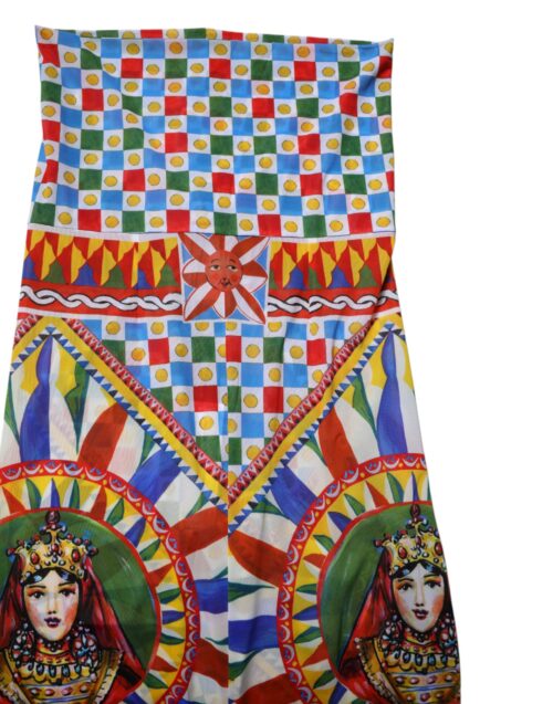 Dolce & Gabbana mitmevärvilised Carretto mustriga kõrge vöökohaga retuusid 4 Dolce & Gabbana mitmevärvilised Carretto mustriga kõrge vöökohaga retuusid