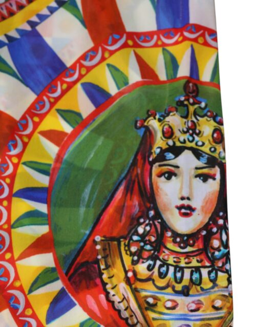 Dolce & Gabbana mitmevärvilised Carretto mustriga kõrge vöökohaga retuusid 5 Dolce & Gabbana mitmevärvilised Carretto mustriga kõrge vöökohaga retuusid