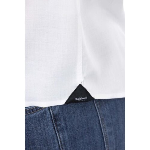 Baldinini Trend valge pikkade varrukatega T-särk