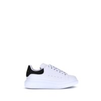 Alexander McQueen White Calf Leather Bos Taurus Platform Sneakers