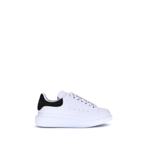 Alexander McQueen White Calf Leather Bos Taurus Platform Sneakers
