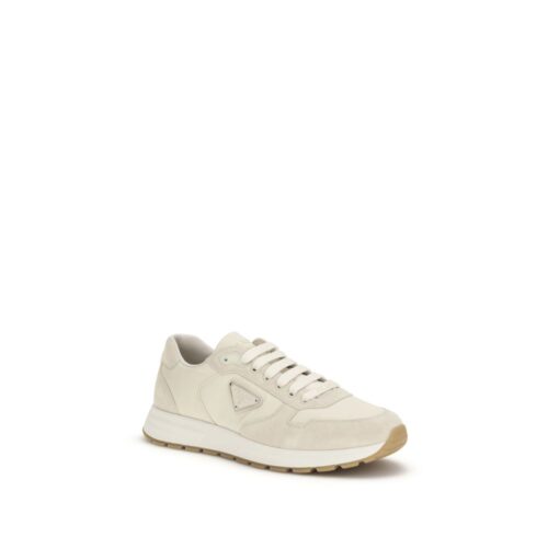 10225895.jpeg Prada Beige Nylon Low Top Sneakers