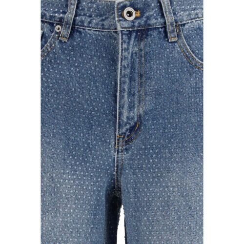 Self-Portrait sinised sirgelõikelised teksad