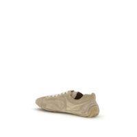 Prada Beige Lamb Ovis Aries Aries Athletic Sneakers