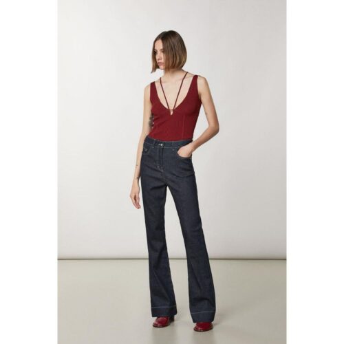 Patrizia Pepe punane varrukateta T-särk