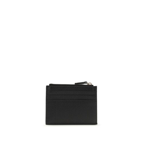 Valentino Garavani Must rahakott Rockstud Zip Card Holder