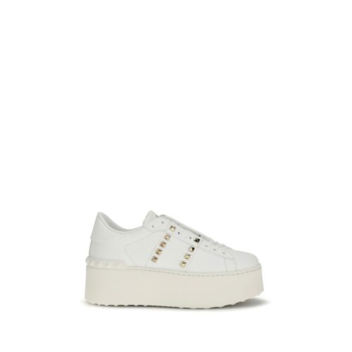 Valentino Garavani valged platvormtossud Rockstud Untitled Flatform