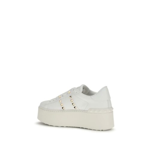 Valentino Garavani valged platvormtossud Rockstud Untitled Flatform