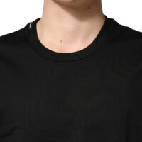 Dolce & Gabbana Must ümara kaelusega lühikeste varrukatega T-särk 10 Dolce & Gabbana Must ümara kaelusega lühikeste varrukatega T-särk