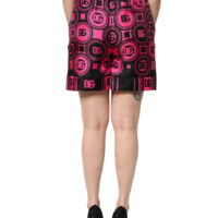 Dolce & Gabbana mustad fuksiaroosa logoga lühikesed püksid 10 Dolce & Gabbana mustad fuksiaroosa logoga lühikesed püksid