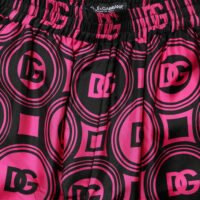 Dolce & Gabbana mustad fuksiaroosa logoga lühikesed püksid 12 Dolce & Gabbana mustad fuksiaroosa logoga lühikesed püksid