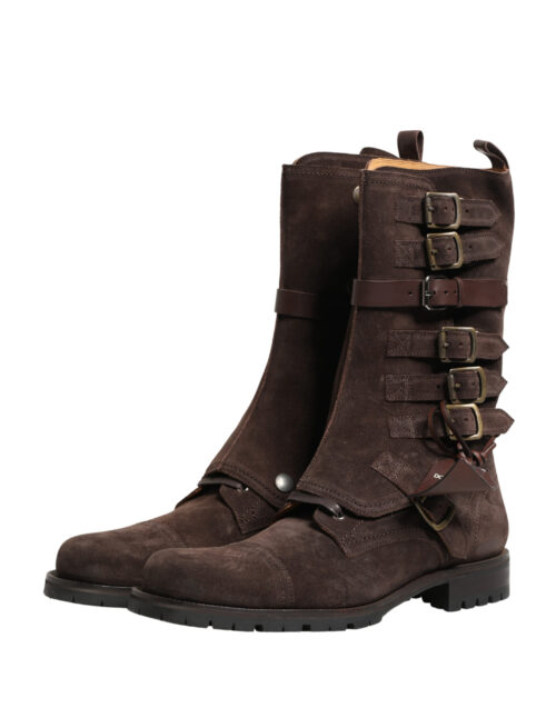 Dolce & Gabbana Pruunid võitlussaapad Buckle Boots 5 Dolce & Gabbana Pruunid võitlussaapad Buckle Boots