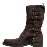 Dolce & Gabbana Pruunid võitlussaapad Buckle Boots 9 Dolce & Gabbana Pruunid võitlussaapad Buckle Boots