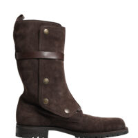 Dolce & Gabbana Pruunid võitlussaapad Buckle Boots 15 Dolce & Gabbana Pruunid võitlussaapad Buckle Boots