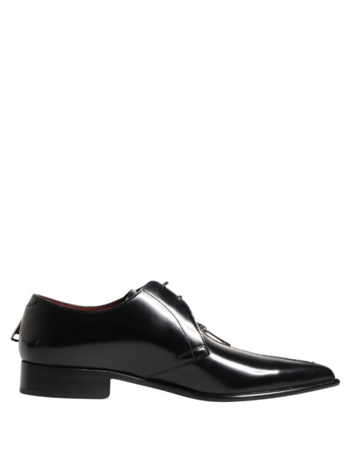 Dolce & Gabbana Mustad pidulikud derby-kingad 1 Dolce & Gabbana Mustad pidulikud derby-kingad