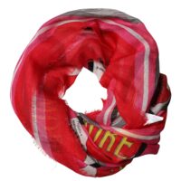 Dolce & Gabbana roosa kaelasall DG Amore Print 140cm x 140cm