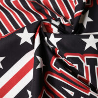 Dolce & Gabbana musta ja punase Panda ruuduline Foulard sall 8 Dolce & Gabbana musta ja punase Panda ruuduline Foulard sall