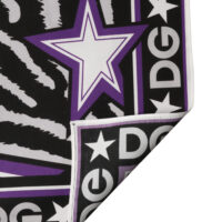 Dolce & Gabbana musta ja lilla sall DG King Foulard 7 Dolce & Gabbana musta ja lilla sall DG King Foulard