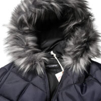 Dolce & Gabbana Must Tepitud Kapuutsiga Jakk