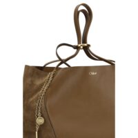 Chloé Pruun õlakott Spin Tote Bag