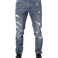 Dolce & Gabbana Sinised kitsas lõige teksad 6 Dolce & Gabbana Sinised kitsas lõige teksad