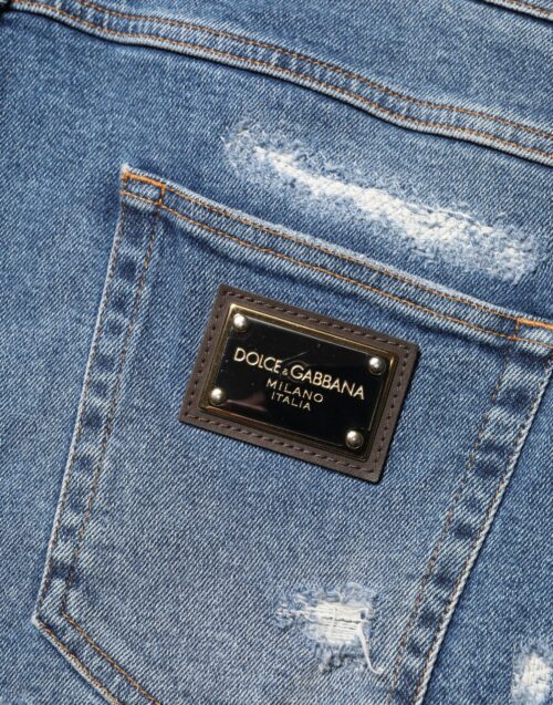 Dolce & Gabbana sinised bermuda lühikesed püksid 5 Dolce & Gabbana sinised bermuda lühikesed püksid