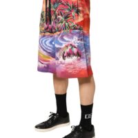 Dolce & Gabbana mitmevärvilised graafilise trükiga bermuda lühikesed püksid 7 Dolce & Gabbana mitmevärvilised graafilise trükiga bermuda lühikesed püksid