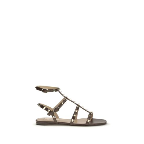 Valentino Garavani Pruunid sandaalid Rockstud
