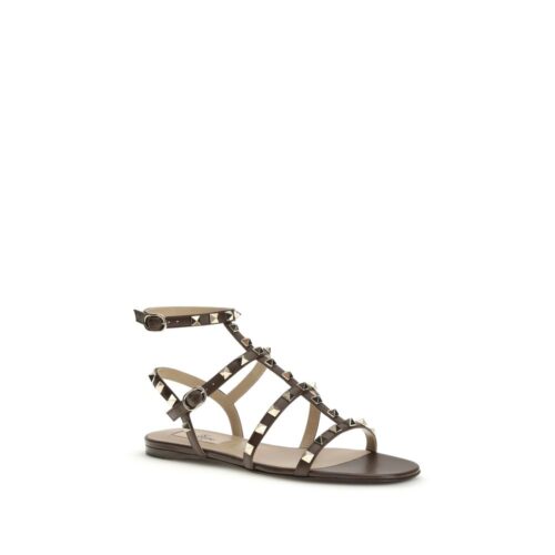 Valentino Garavani Pruunid sandaalid Rockstud