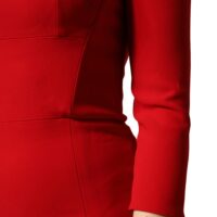 Dolce & Gabbana Punane liibuv merineitsi lõikega kleit