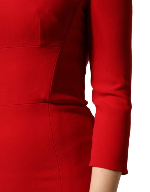 Dolce & Gabbana Punane liibuv merineitsi lõikega kleit