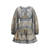 Zimmermann Mitmevärviline vabaaja kleit Wanderlust mini