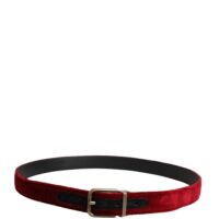 Dolce & Gabbana Burgundiapunane meeste vöö