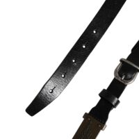 Dolce & Gabbana Meeste must klassikaline logopandlaga vöö