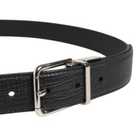 Dolce & Gabbana Meeste must klassikaline metallpannaliga vöö 11 Dolce & Gabbana Meeste must klassikaline metallpannaliga vöö