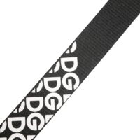 Dolce & Gabbana valge-must logoga metallpandla vöö