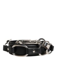 Dolce & Gabbana must hõbedase ketiga õlarihm