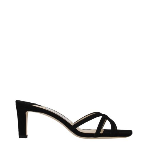 Jimmy Choo Mustad tikk-kontsaga sandaalid