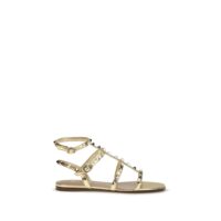 Valentino Garavani kuldsed lamekontsaga sandaalid Rockstud
