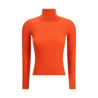 Saint Laurent oranž kõrge kaelusega top