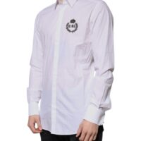 Dolce & Gabbana valge logoga pidulik meeste GOLD särk