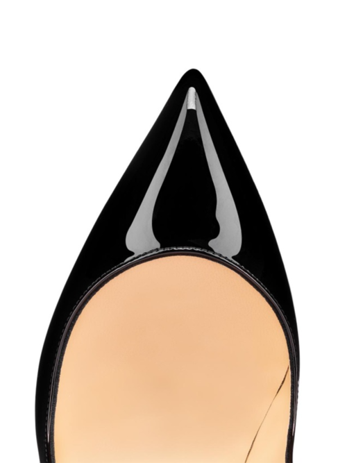 Christian Louboutin Mustad lakknahast kingad Hot Chick 4 Christian Louboutin Mustad lakknahast kingad Hot Chick